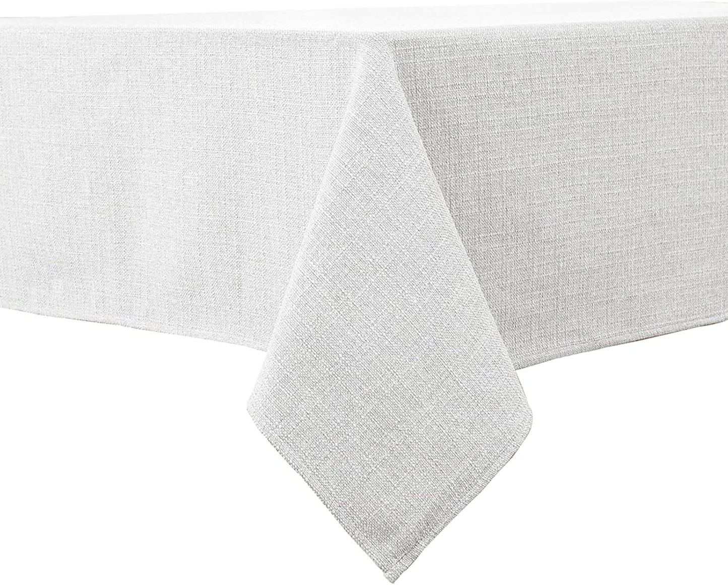 BALCONY & FALCON Rectangle Tablecloth Washable Wrinkle Resistant and Water Proof Table Cloth Decorative Linen Fabric Tablecloths for Dining Parties Kitchen Wedding and Outdoor Use (Beige, 57x118)