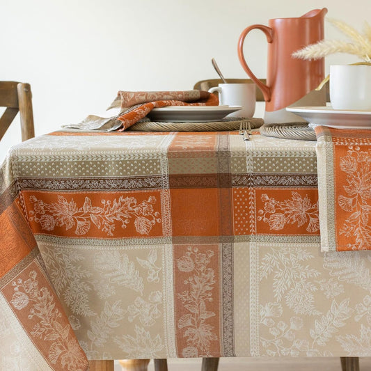 Benson Mills Heirloom Harvest Yarn Dyed Jacquard Fabric Table Cloth, Fall, Harvest and Thanksgiving Tablecloth (60" X 120" Rectangular, Heirloom Harvest)